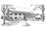 Traditional House Plan Front of Home - Giovanni Manor Luxury Home 072D-1014 - Search House Plans and More