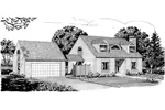 Southern House Plan Front of Home - Kendale Southern Home 072D-1021 - Search House Plans and More