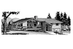 A-Frame House Plan Front of Home - Archer Creek A-Frame Home 072D-1030 - Search House Plans and More