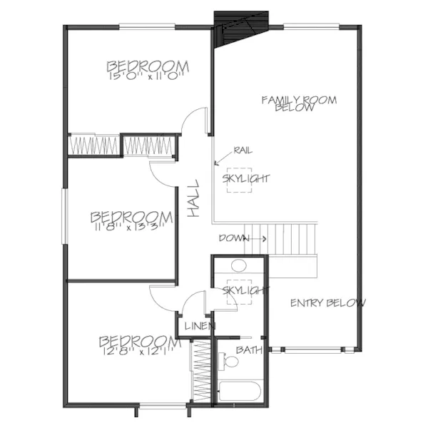 Modern House Plan Second Floor - Andre Manor Luxury Home 072D-1043 - Search House Plans and More