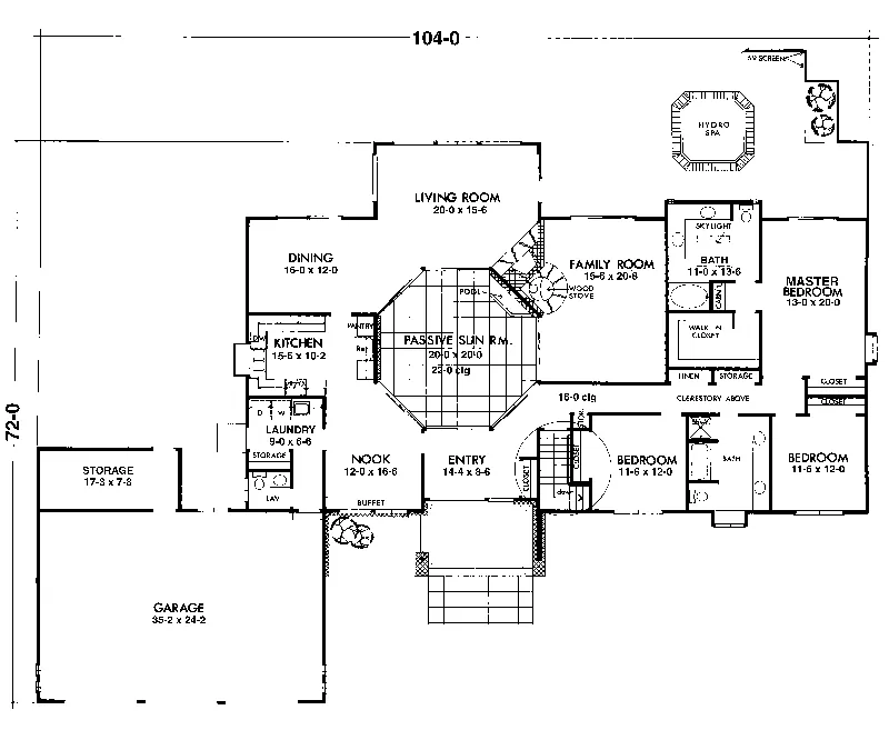 Traditional House Plan First Floor - Vanessa Luxury Home 072D-1045 - Shop House Plans and More