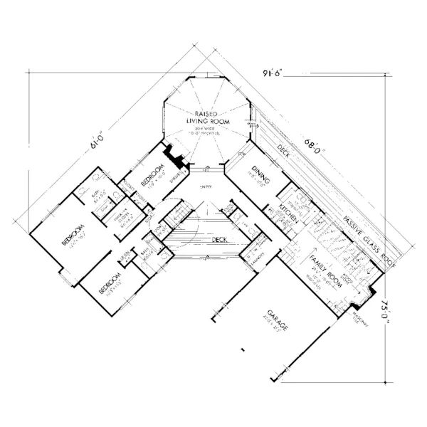 Ranch House Plan First Floor - Jackson Mill Country Home 072D-1050 - Search House Plans and More