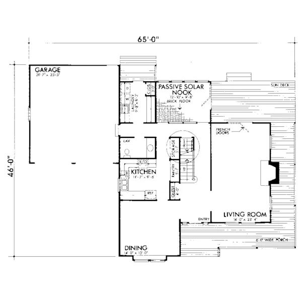 Traditional House Plan First Floor - Althea Victorian Home 072D-1052 - Search House Plans and More