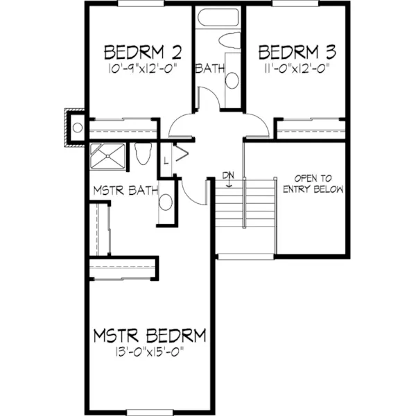 Country House Plan Second Floor - Redwood Glen Traditional Home 072D-1056 - Shop House Plans and More