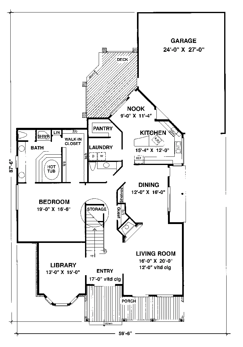 Country House Plan First Floor - Salford Shingle Style Home 072D-1057 - Shop House Plans and More