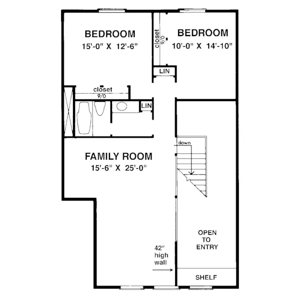 Country House Plan Second Floor - Salford Shingle Style Home 072D-1057 - Shop House Plans and More