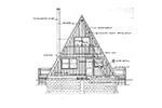 Waterfront House Plan Rear Elevation - Cannelton A-Frame Vacation Home 072D-1059 - Search House Plans and More