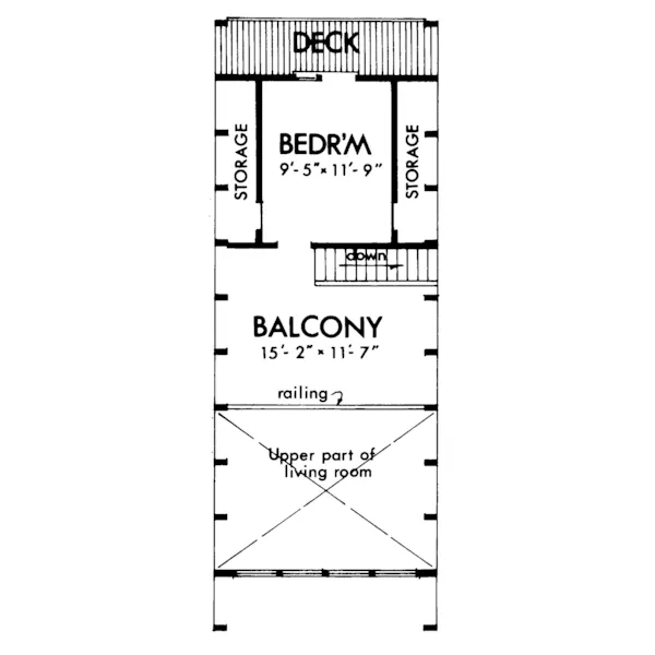 Vacation House Plan Second Floor - North Peak A-Frame Home 072D-1061 - Shop House Plans and More