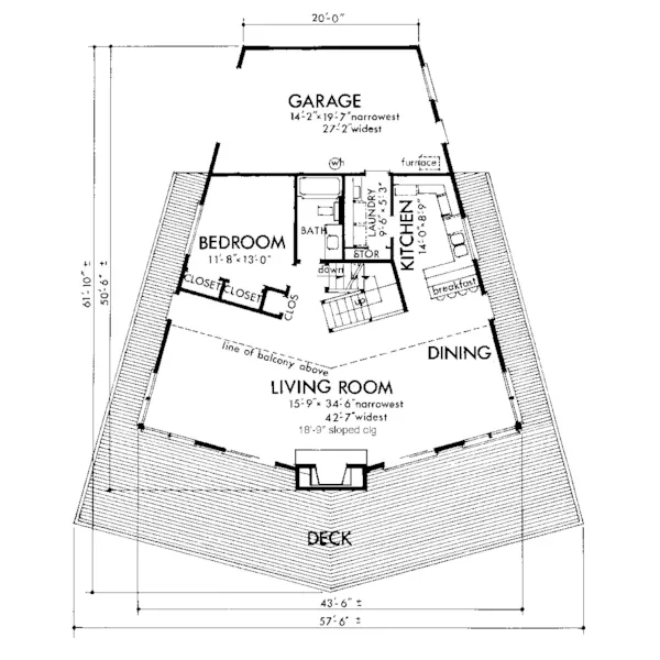 Traditional House Plan First Floor - Marina Palm Vacation Home 072D-1065 - Shop House Plans and More