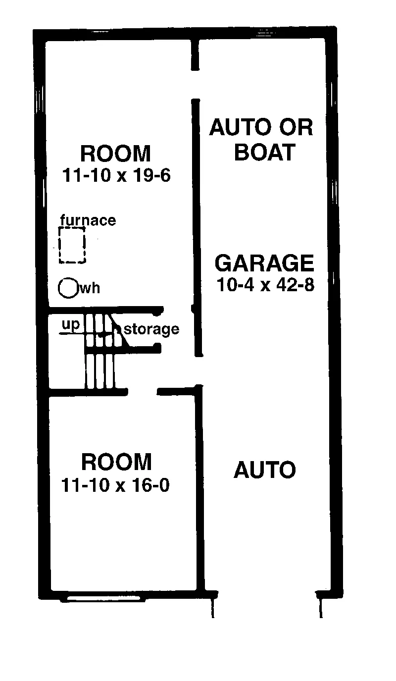 Traditional House Plan Basement Floor - Rothwell Heights Vacation Home 072D-1073 - Shop House Plans and More