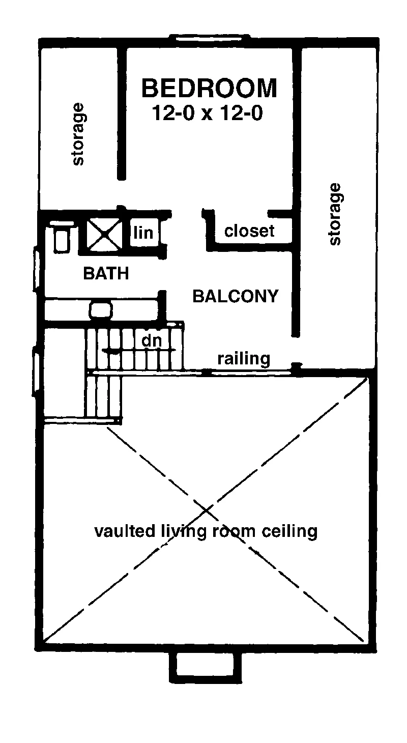 Traditional House Plan Second Floor - Rothwell Heights Vacation Home 072D-1073 - Shop House Plans and More