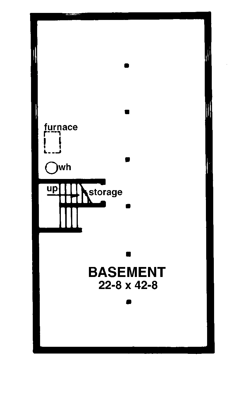 Traditional House Plan Lower Level Floor - Rothwell Heights Vacation Home 072D-1073 - Shop House Plans and More