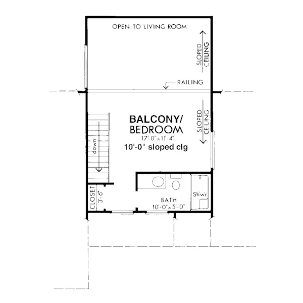 Traditional House Plan Second Floor - Bissell Lake Contemporary Home 072D-1075 - Search House Plans and More