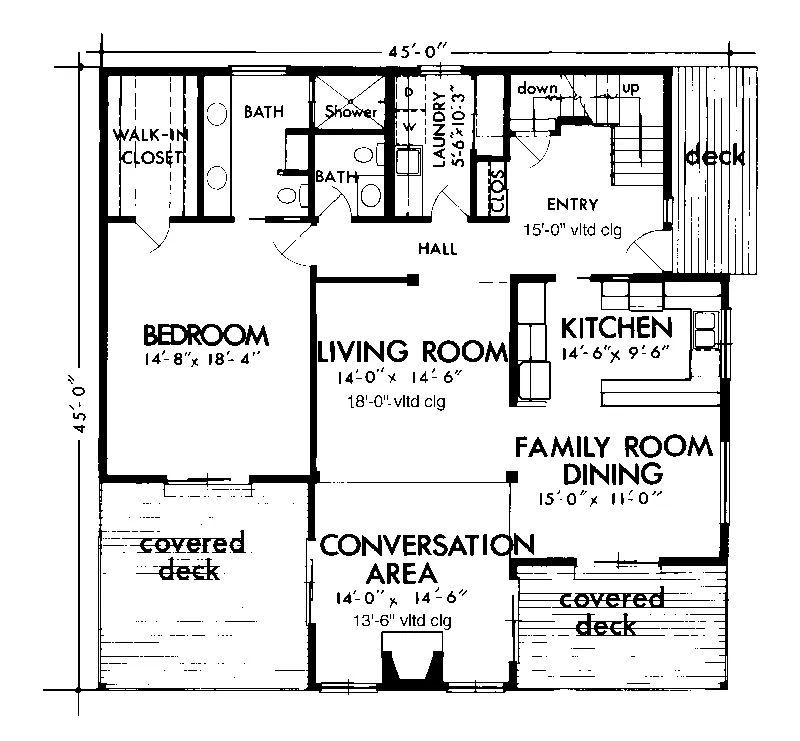 Traditional House Plan First Floor - Fountain Grove Modern Home 072D-1079 - Search House Plans and More