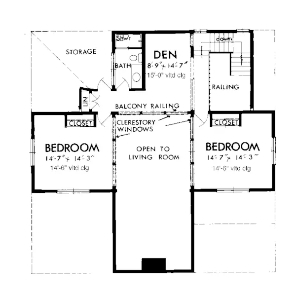 Traditional House Plan Second Floor - Fountain Grove Modern Home 072D-1079 - Search House Plans and More