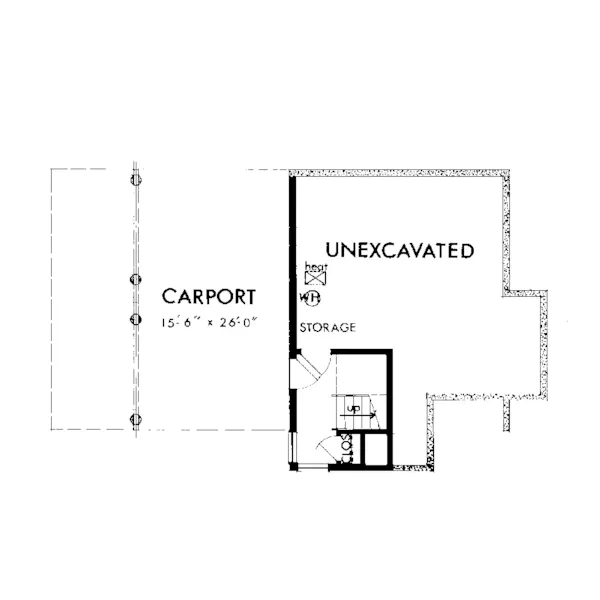 Contemporary House Plan Lower Level Floor - Hadwin Contemporary Home 072D-1081 - Search House Plans and More