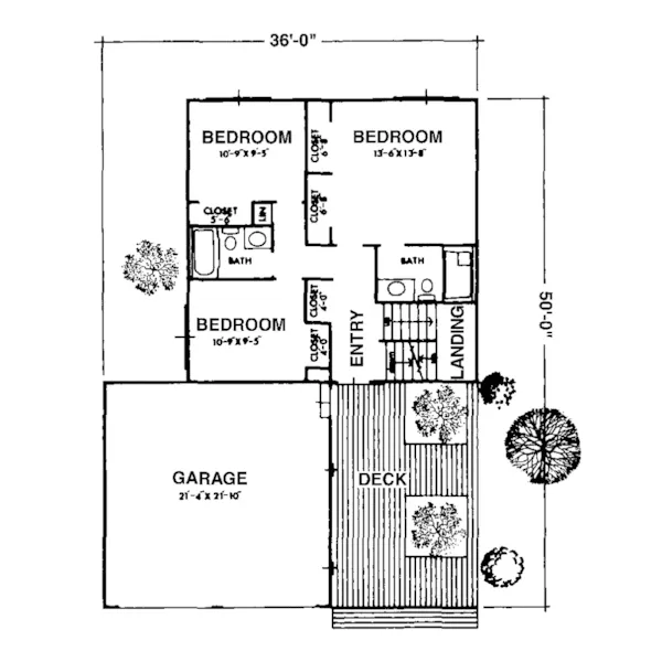 Mountain House Plan Second Floor - Tarlton Contemporary Home 072D-1082 - Shop House Plans and More