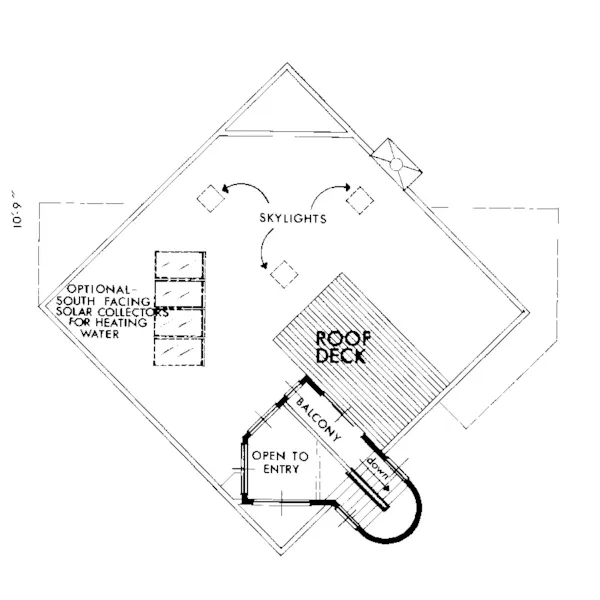 Contemporary House Plan Third Floor - Starshire Modern Home 072D-1083 - Shop House Plans and More