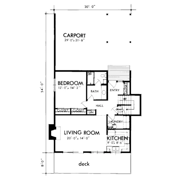 Modern House Plan First Floor - Hadley Pointe Modern Home 072D-1084 - Search House Plans and More