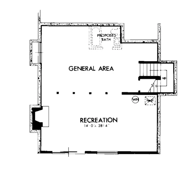 Modern House Plan Lower Level Floor - Hadley Pointe Modern Home 072D-1084 - Search House Plans and More