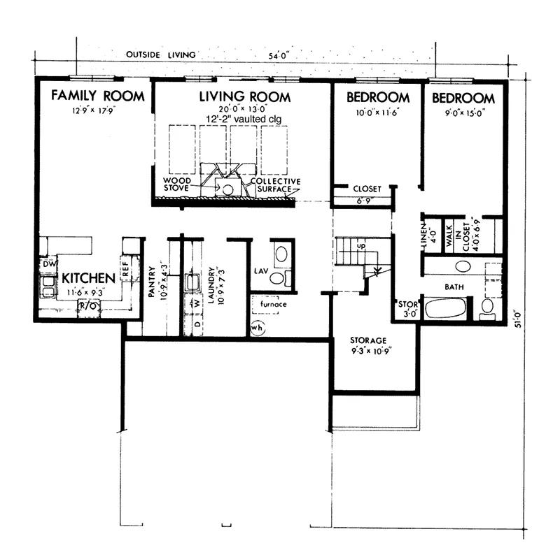 Traditional House Plan Second Floor - Genesta Contemporary Berm Home 072D-1088 - Search House Plans and More