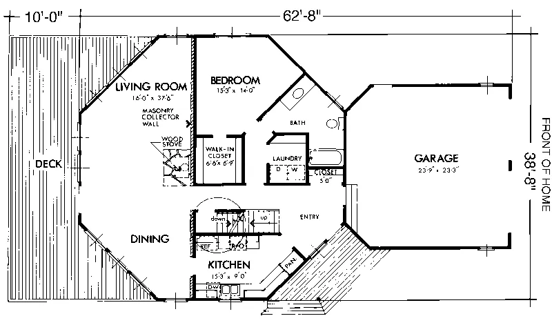 Modern House Plan First Floor - Freesia Modern Home 072D-1089 - Search House Plans and More