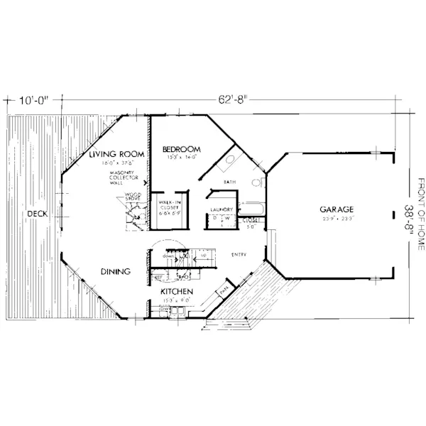 Modern House Plan First Floor - Freesia Modern Home 072D-1089 - Search House Plans and More