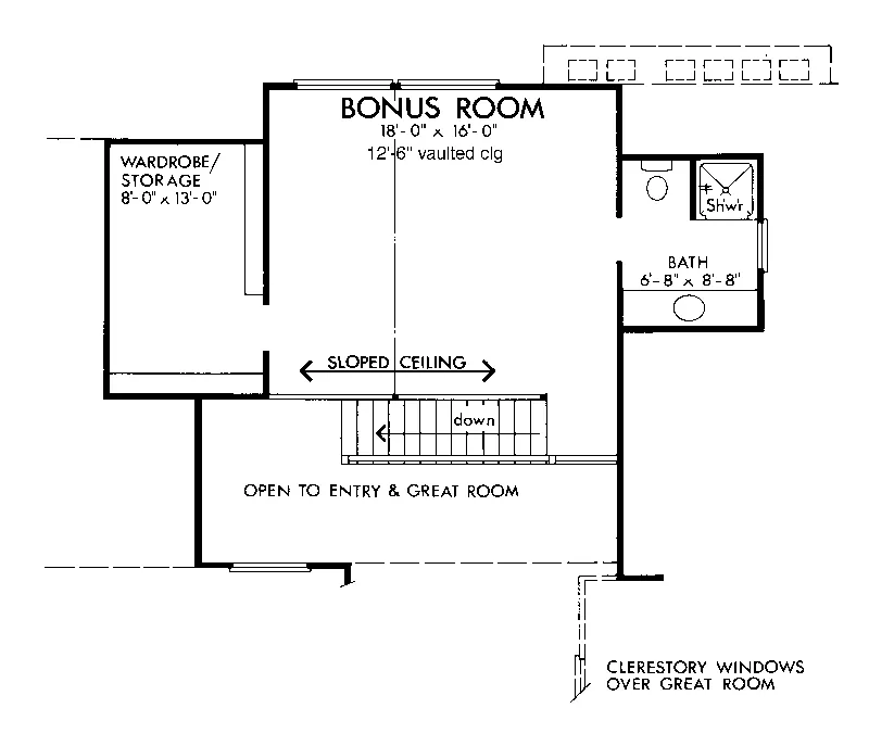 Country House Plan Second Floor - Holly Creek Modern Home 072D-1096 - Search House Plans and More