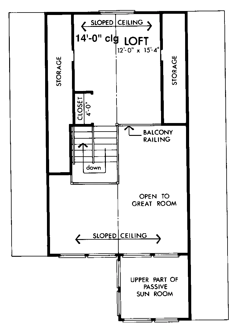 Cabin & Cottage House Plan Second Floor - Melrose Point A-Frame Home 072D-1097 - Shop House Plans and More