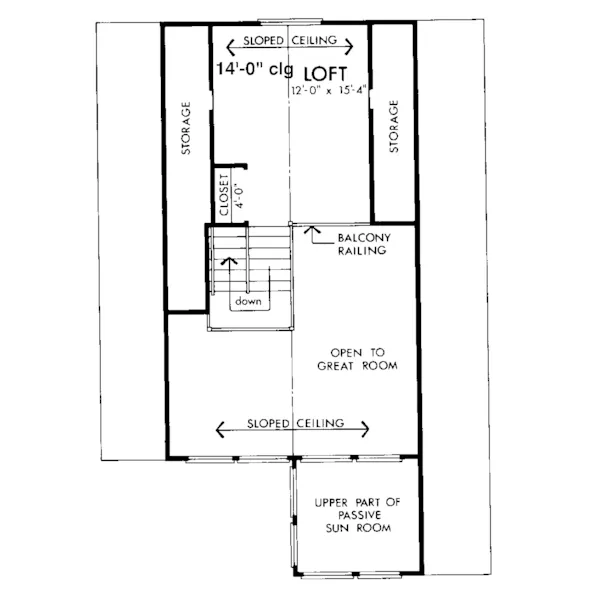 Modern House Plan Second Floor - Melrose Point A-Frame Home 072D-1097 - Shop House Plans and More