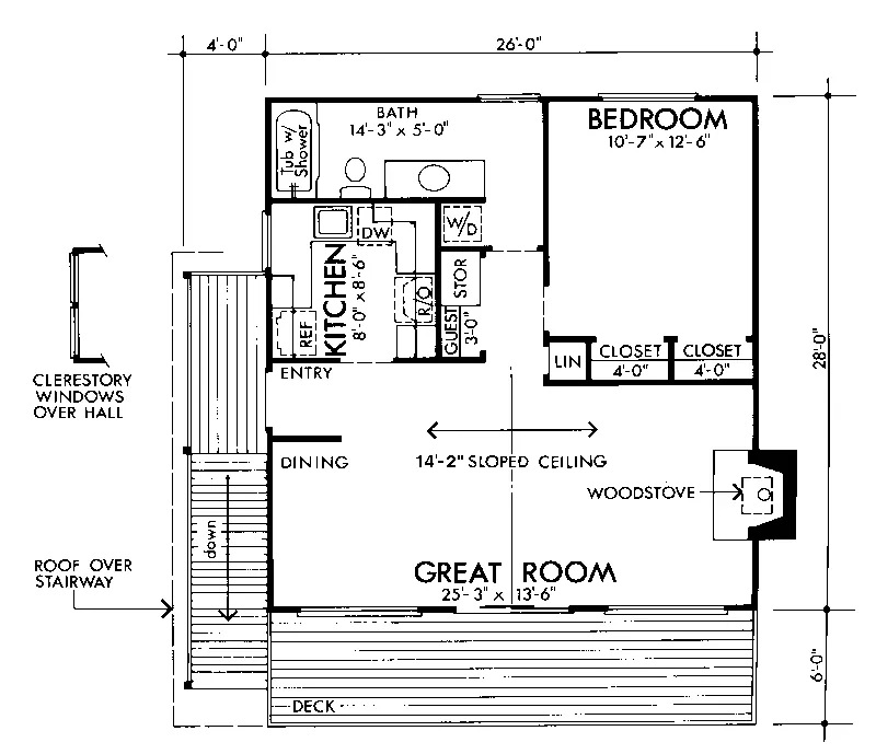 Southern House Plan First Floor - Mullanphy Rustic Vacation Home 072D-1099 - Shop House Plans and More