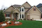 Traditional House Plan Front of Home - Alhambra Traditional Home 072D-1113 - Search House Plans and More