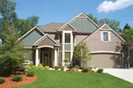 Arts & Crafts House Plan Front of Home - Cash Hollow Craftsman Home 072D-1115 - Search House Plans and More