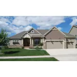 Craftsman House Plan Front of Home - Romany Way Ranch Home 072D-1120 - Shop House Plans and More