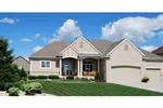 Ranch House Plan Front Photo 01 - Romany Way Ranch Home 072D-1120 - Shop House Plans and More