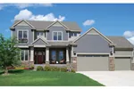 English Cottage House Plan Front of Home - Valley Crest Hill Craftsman 072D-1122 - Shop House Plans and More