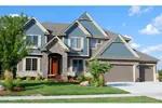 Traditional House Plan Front of Home - Buckhorn Hollow Craftsman Home 072D-1128 - Search House Plans and More