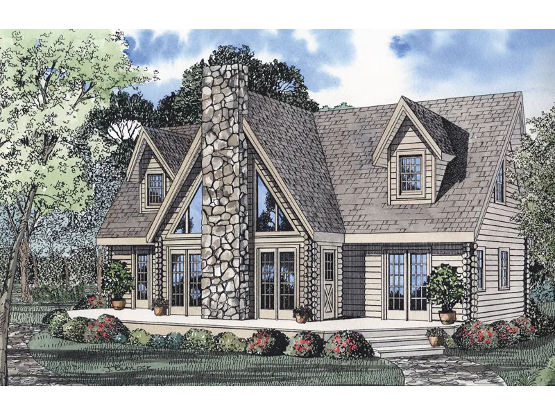 Vacation House Plan Front Image - Logan Ridge Vacation Home 073D-0007 - Shop House Plans and More
