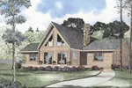 A-Frame House Plan Front Image - Ketchikan Vacation Log Home 073D-0020 - Search House Plans and More
