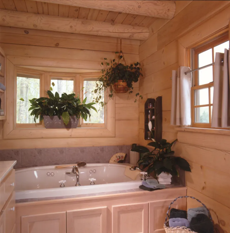 Southern House Plan Bathroom Photo 01 - Sitka Rustic Country Log Home 073D-0021 - Shop House Plans and More