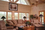 Traditional House Plan Living Room Photo 01 - Sitka Rustic Country Log Home 073D-0021 - Shop House Plans and More