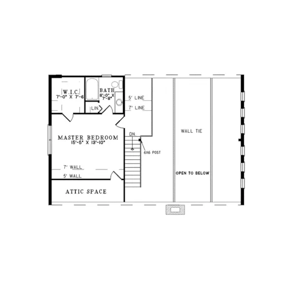 Vacation House Plan Second Floor - Tanacross Modern Home 073D-0024 - Shop House Plans and More