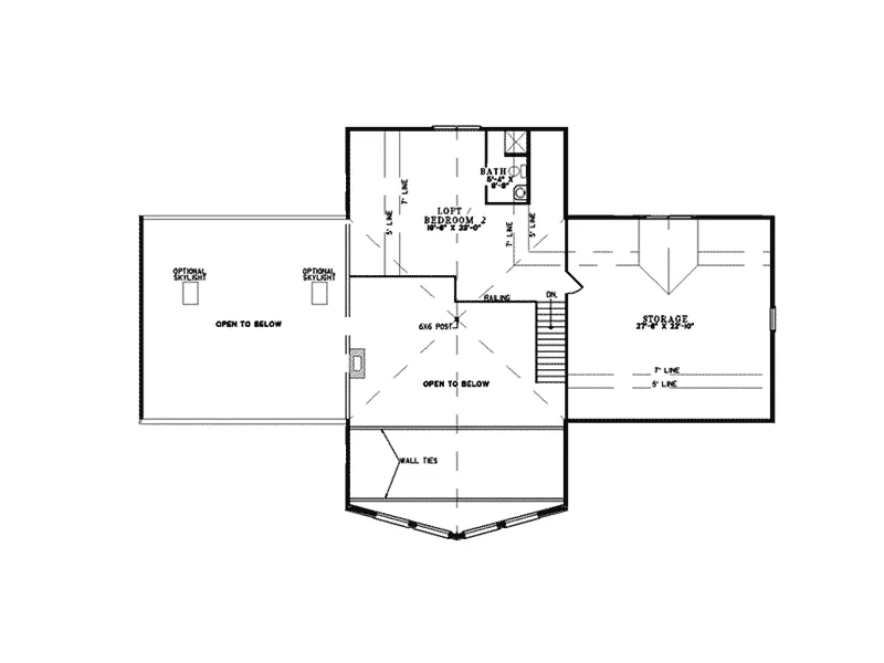 Log House Plan Second Floor - Salmon Bay Luxury Log Home 073D-0030 - Shop House Plans and More