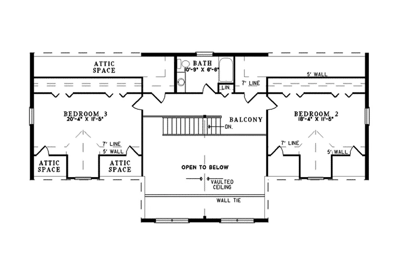 Log House Plan Second Floor - Aspen Pine Rustic Log Home 073D-0038 - Search House Plans and More