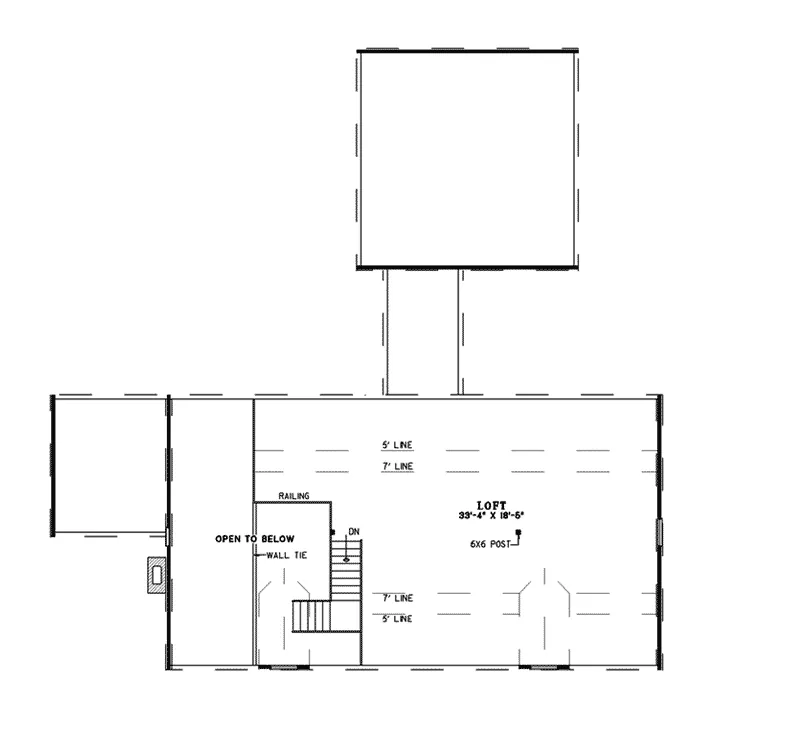 Log House Plan Second Floor - Wisteria Run Rustic Log Home 073D-0043 - Shop House Plans and More