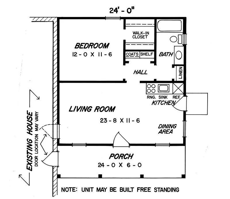 Traditional Project Plan First Floor 075D-7502