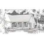 Rustic House Plan Front of House 075D-7502