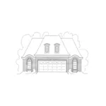 Building Plans Front of House 075D-7504