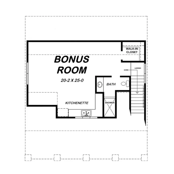 Rustic Project Plan Second Floor 075D-7507