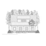 Traditional House Plan Front of House 075D-7507